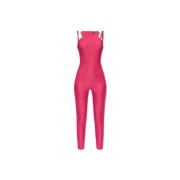 Jumpsuit met schouderbandjes Versace Jeans Couture , Pink , Dames