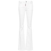 Twiggy Denim Boot-Cut Jeans Dsquared2 , White , Dames