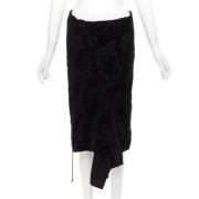 Pre-owned Cotton bottoms Yohji Yamamoto Pre-owned , Black , Dames