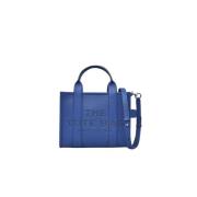 Luxe Leren Kleine Tote Marc Jacobs , Blue , Dames