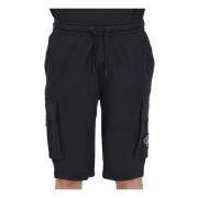 Zwarte Bermuda Shorts met Cargo Zakken Calvin Klein Jeans , Black , He...