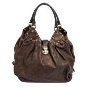 Pre-owned Leather handbags Louis Vuitton Vintage , Brown , Dames