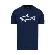 Blauwe T-shirts en Polos Paul & Shark , Blue , Heren