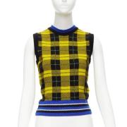 Pre-owned Wool tops Versace Pre-owned , Yellow , Dames
