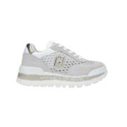 Witte Sneaker met Verwijderbare Binnenzool Liu Jo , Multicolor , Dames