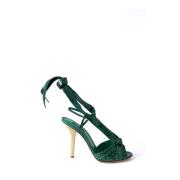 Slangenhak sandalen voor vrouwen Dolce & Gabbana , Green , Dames