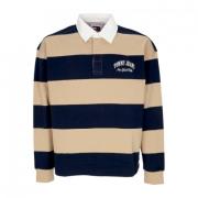 Relaxed Varsity Rugby Polo Tommy Hilfiger , Beige , Heren