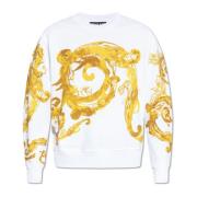 Bedrukte sweatshirt Versace Jeans Couture , White , Heren
