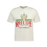 Wit East Hampton Crest T-Shirt - Katoen Rhude , White , Heren