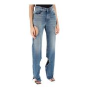 Meteor Cut-Out Jeans Off White , Blue , Dames