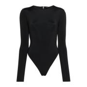 LS Bodysuit in Zwart Entire Studios , Black , Dames