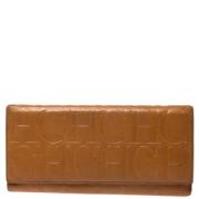Pre-owned Leather wallets Carolina Herrera Pre-owned , Yellow , Dames