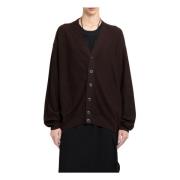 Relaxed Twisted Cardigan Lemaire , Brown , Dames