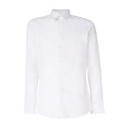 Witte Slim Fit Italiaanse Kraag Shirt Dolce & Gabbana , White , Heren