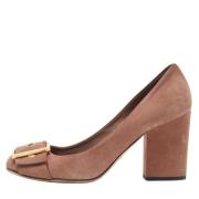 Pre-owned Suede heels Gucci Vintage , Brown , Dames