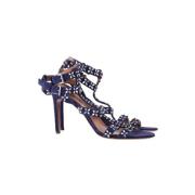 Pre-owned Suede heels Alaïa Pre-owned , Blue , Dames