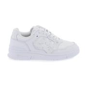 Leren Sneakers met Iconische Zijstrepen Asics , White , Heren