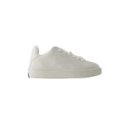 Leather sneakers Burberry , White , Dames