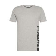 Verticaal Logo Shirt met Band Calvin Klein , Gray , Heren
