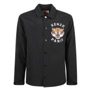 Zwarte Lucky Tiger Gewatteerde Coach Jassen Kenzo , Black , Heren