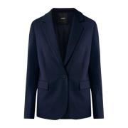 Navy Basic Relaxed Fit Blazer Mexx , Blue , Dames