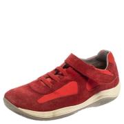 Pre-owned Nylon sneakers Prada Vintage , Red , Dames