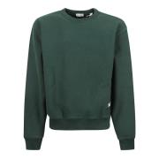 Crew Neck Sweaters Burberry , Green , Heren
