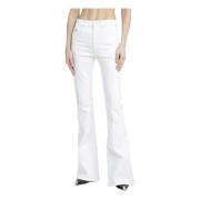 Witte katoenen denim jeans Alexander McQueen , White , Dames