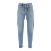 Vintage Straight Cut Jeans Darkpark , Blue , Heren