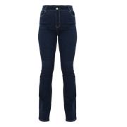 Rechte Jeans met Contrasterende Stiksels Kocca , Blue , Dames