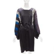 Pre-owned Silk dresses Dries van Noten Pre-owned , Black , Dames