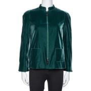 Pre-owned Velvet outerwear Armani Pre-owned , Green , Dames