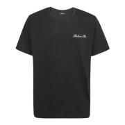 Geborduurd T-Shirt - Ruime Pasvorm Balmain , Black , Heren
