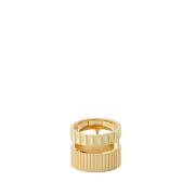 Elegante Vermeil Ring - Eierschaal IVI , Yellow , Dames