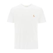 Chillax Fox Crew-Neck T-Shirt Maison Kitsuné , White , Heren