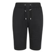 Katoenen Flock Bermuda Shorts Balmain , Black , Heren