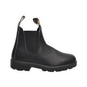 Zwarte leren Beatles schoenen Blundstone , Black , Dames