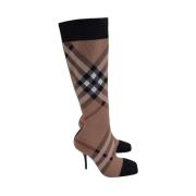 Cotton boots Burberry , Brown , Dames