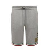 Track Shorts met Logo Patch Dolce & Gabbana , Gray , Heren