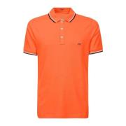 Polo Shirt - Regular Fit Fay , Orange , Heren