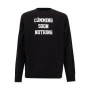 Zwarte Crewneck Sweater met Geribbelde Details Noma t.d. , Black , Her...
