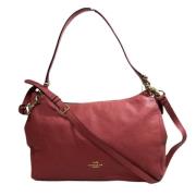 Pre-owned Leather totes Coach Pre-owned , Pink , Dames