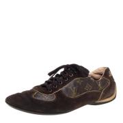 Pre-owned Fabric sneakers Louis Vuitton Vintage , Brown , Dames