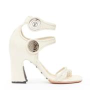 Pre-owned White Gold sandals Louis Vuitton Vintage , White , Dames