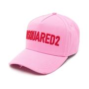 Rosa Rosso Baseball Cap Dsquared2 , Pink , Dames