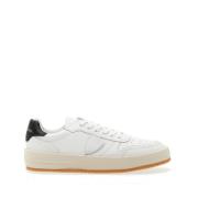 Stijlvolle Zwarte en Witte Sneakers Philippe Model , White , Heren