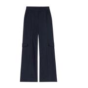 Wijduitlopende broek met zijzakken in cargostijl Luisa Cerano , Blue ,...