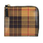 Lenticular Tartan Portemonnee Comme des Garçons , Yellow , Heren