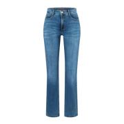 Boot Fringe Jeans - Medium Blue MAC , Blue , Dames