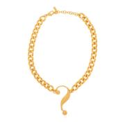 Ketting met bedel Moschino , Yellow , Dames